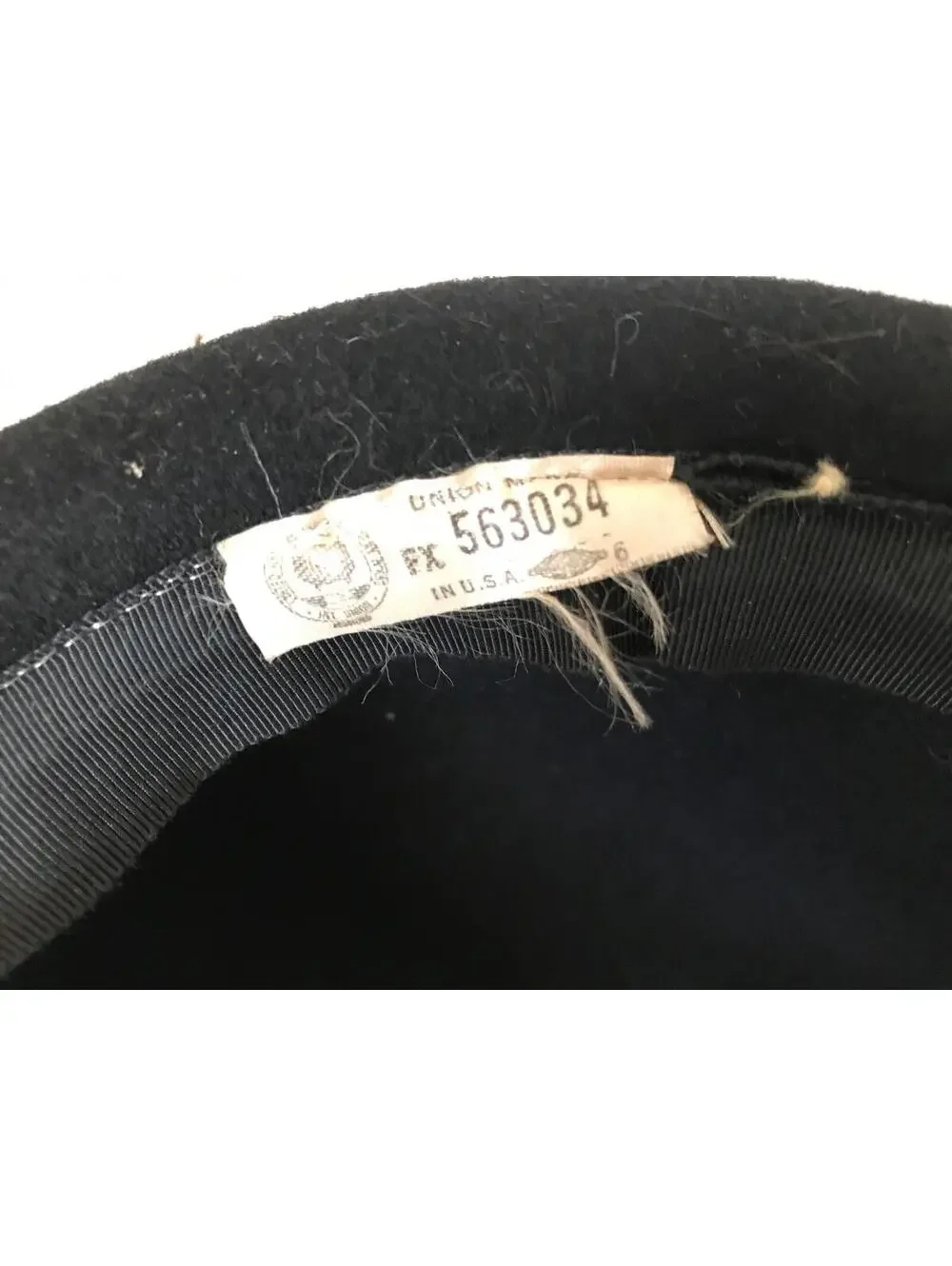 Vintage Black Felt Cloche Hat: 1950s Fawntra Millinery with Netting